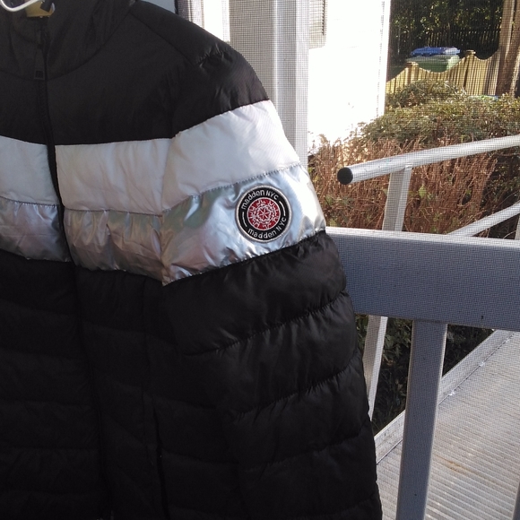 Steve Madden Packable Puffer Coat Blk/Slv colorblk - Picture 3 of 3